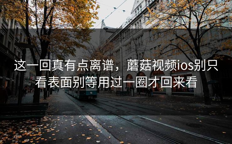 这一回真有点离谱，蘑菇视频ios别只看表面别等用过一圈才回来看
