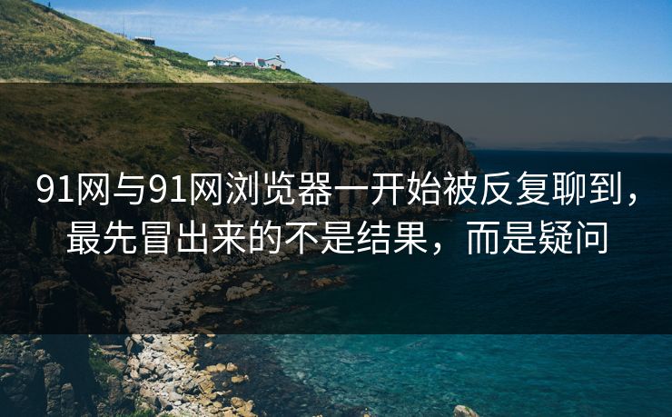 91网与91网浏览器一开始被反复聊到，最先冒出来的不是结果，而是疑问